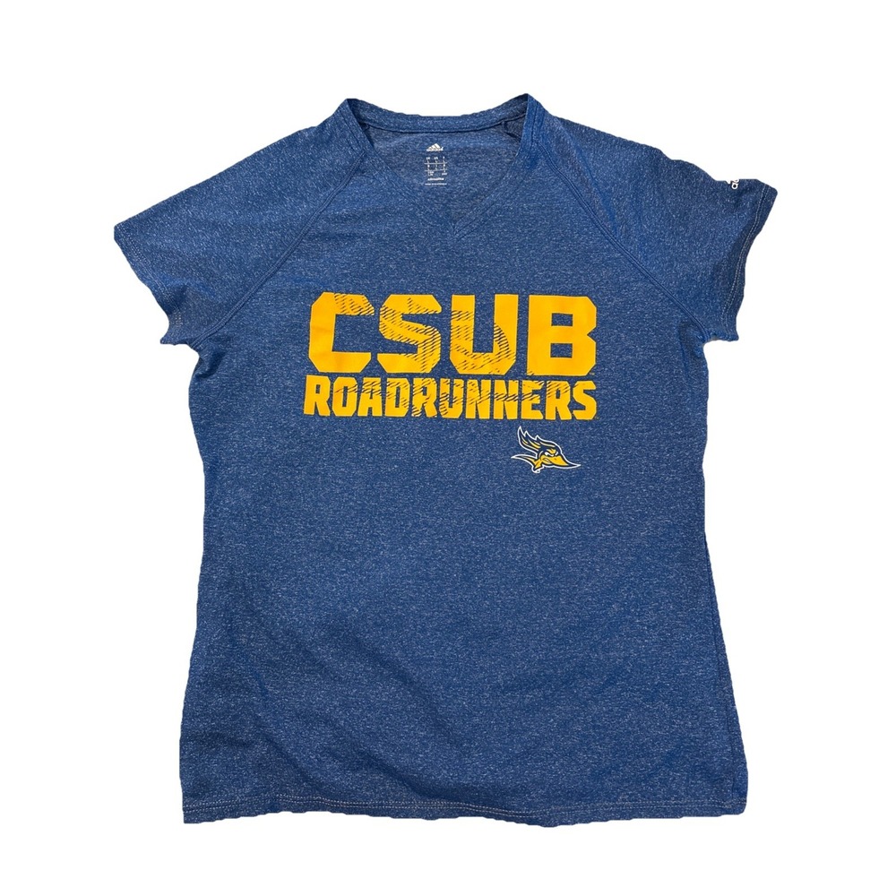 CSUB Roadrunners Adidas Climalite Shirt Women's Size Large NCAA Merch College